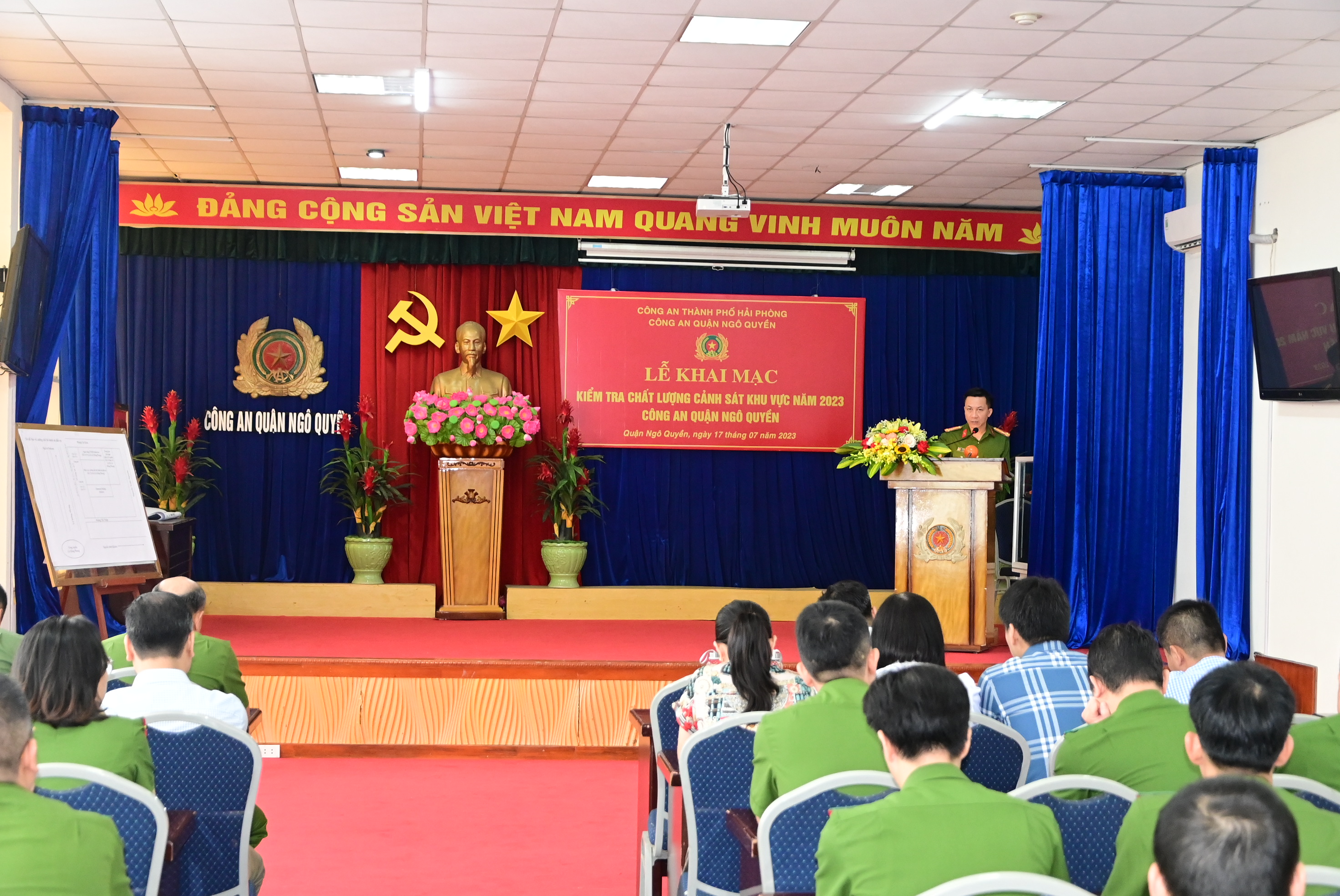 Công an quận Ngô Quyền: Tổ chức kiểm tra chất lượng Cảnh sát khu vực năm 2023